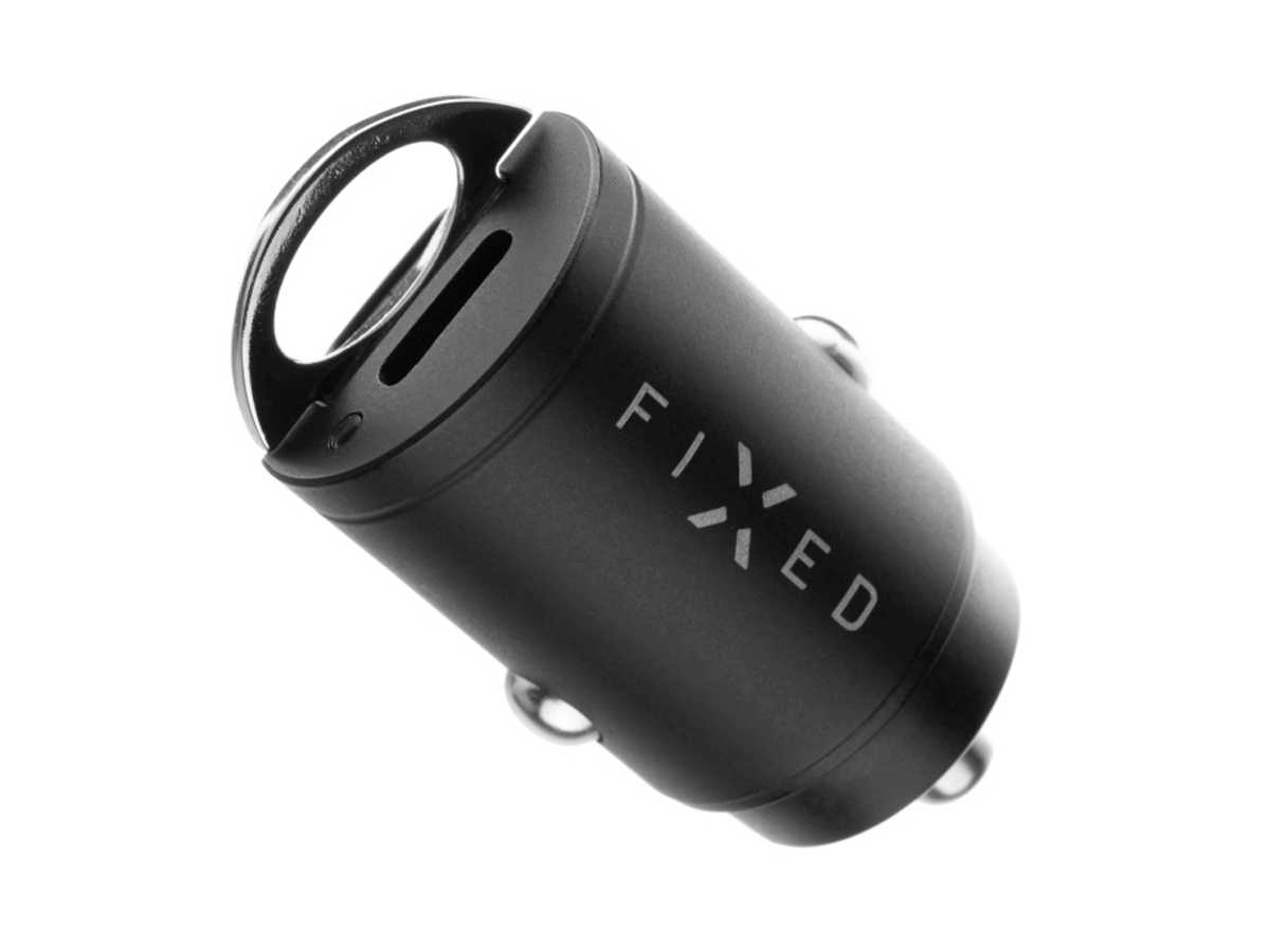 Auto-Ladegerät FIXED Dual USB-C Car Charger 30 W Schwarz