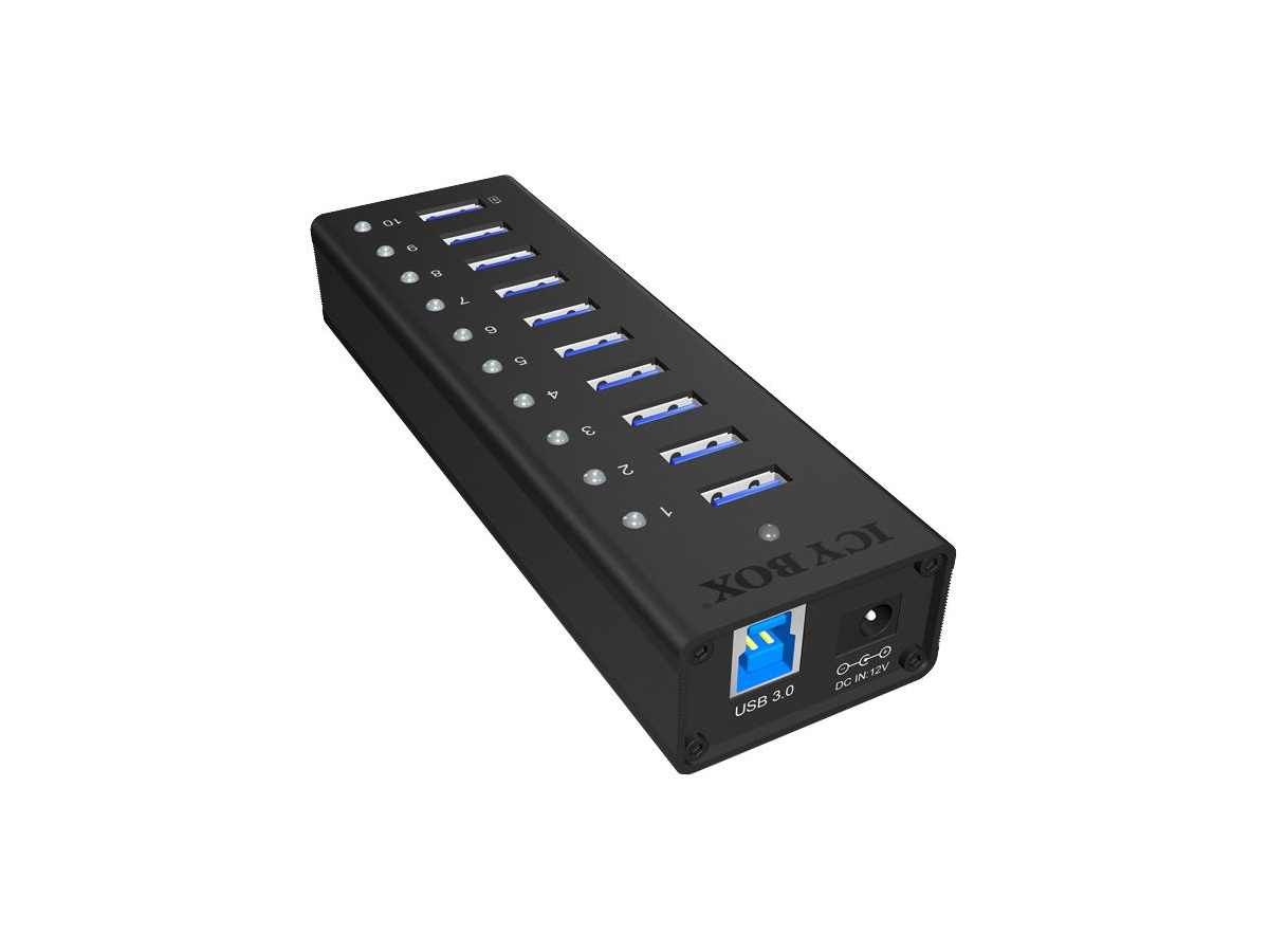 ICY BOX HUB USB 3.0 - 10x USB 3.0