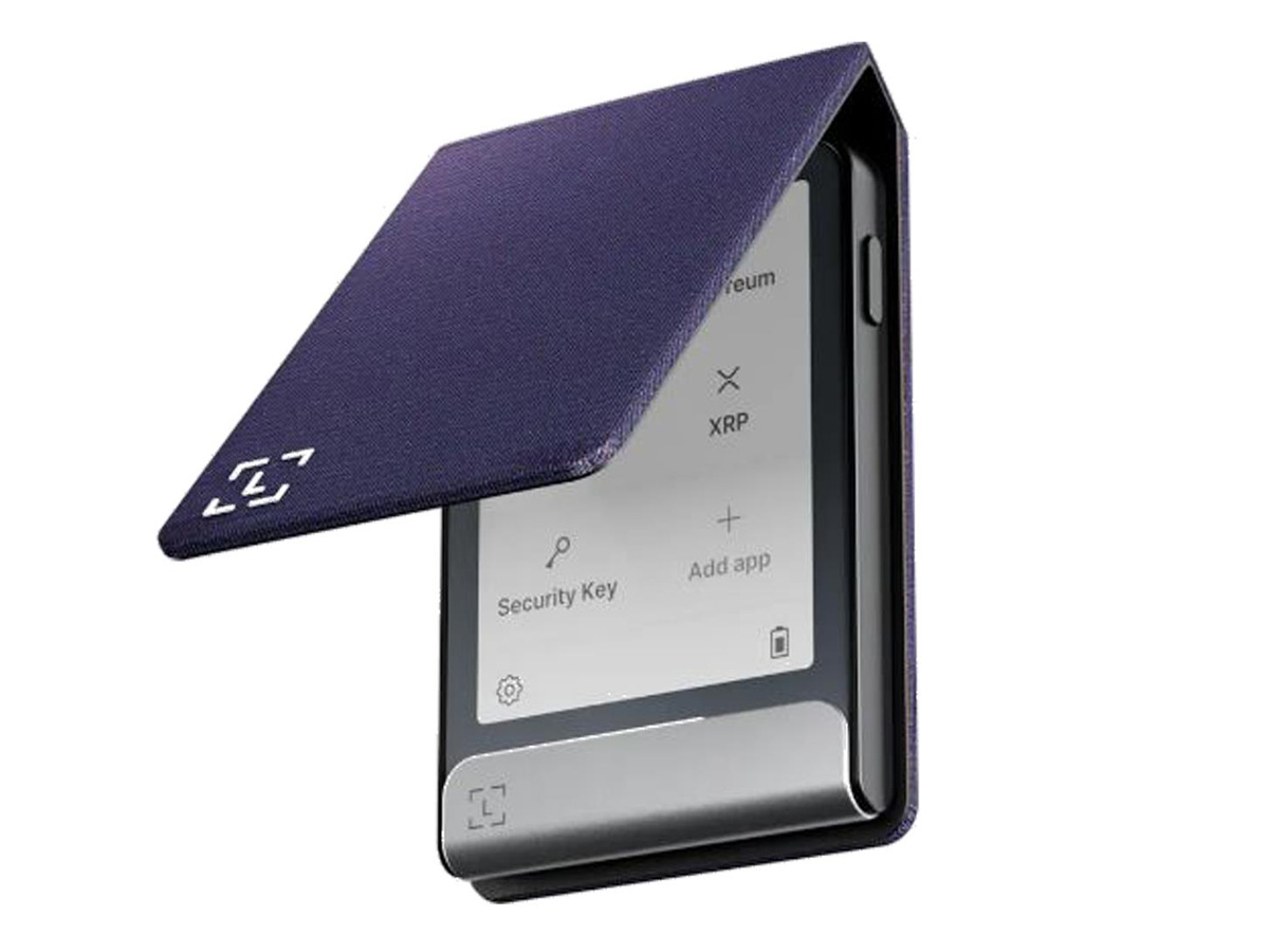 Ledger Magnet Folio Etui für Flex Wallet in Party Aubergine