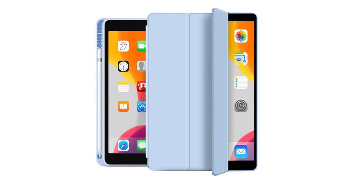 Tech-Protect SmartCase Pen Hülle für iPad (9./8./7. Gen) Rot