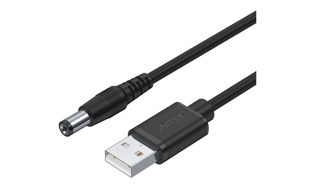 Unitek Stromkabel USB – DC 5,5/2,5 mm 5 V Stecker